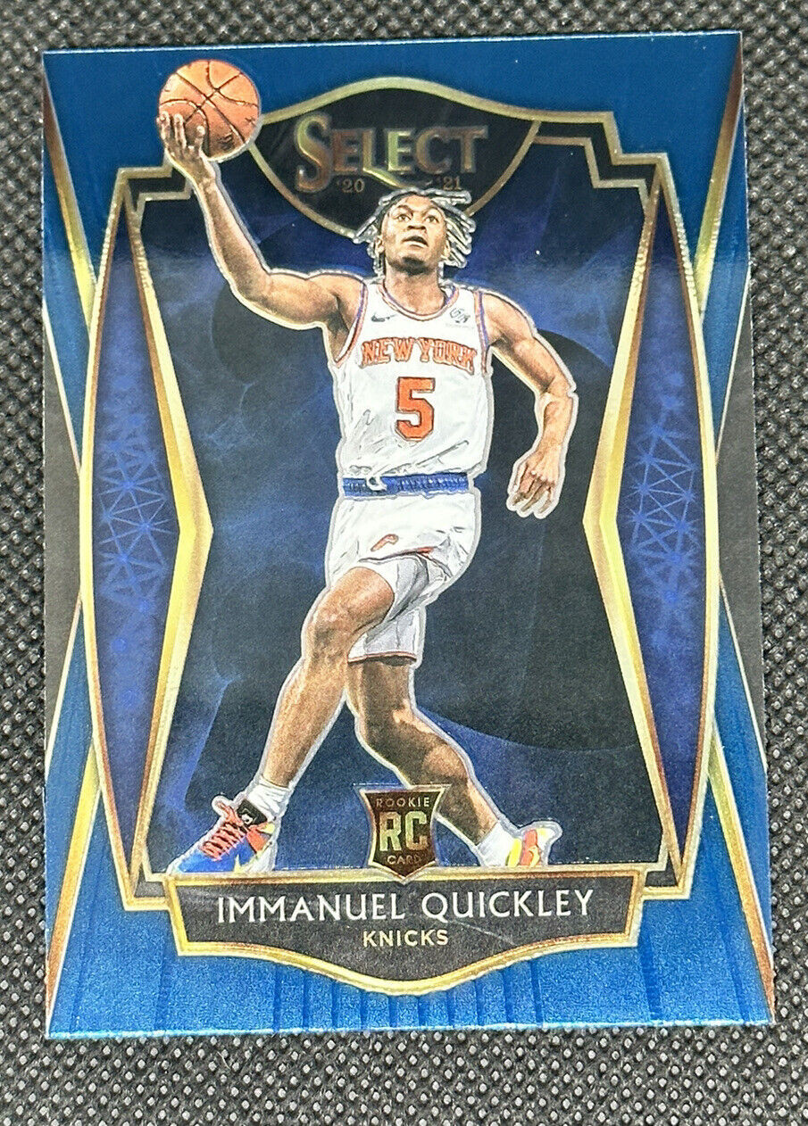 Immanuel Quickley 2020-21 Panini Select #172 RC BluePremier Level Knicks