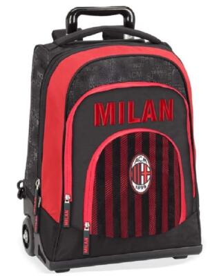 Zaino Trolley Scuola Milan Trolley Zaino Scuola AC Milan Calcio PS