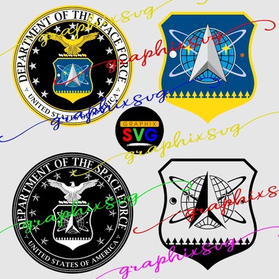  United States Space Force Seal SVG, EPS, PNG (all layered by color vector file)