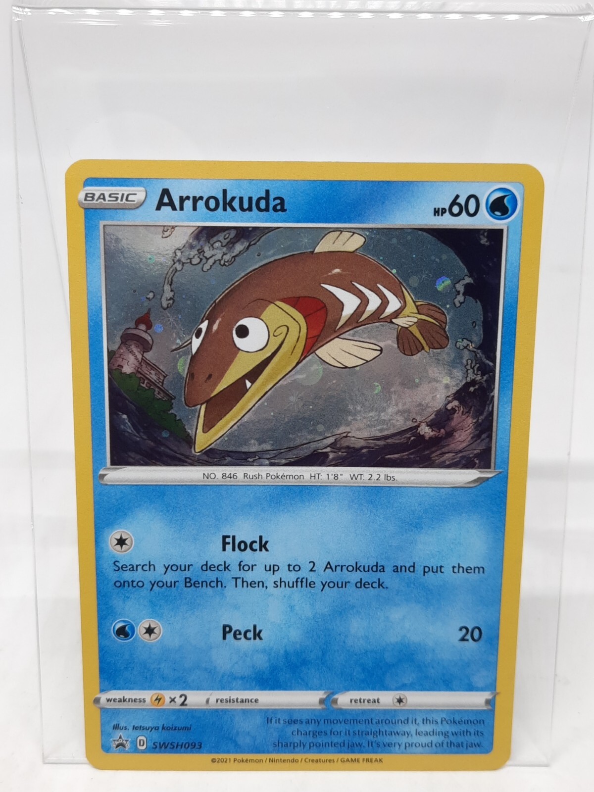 Arrokuda - SWSH093 Black Star Promo Holo Pokemon - NM/MINT