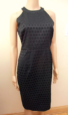 Neu Next Petite strukturiertes Neckholder-Kleid mit Punkten Gr. UK 8 UVP £70
