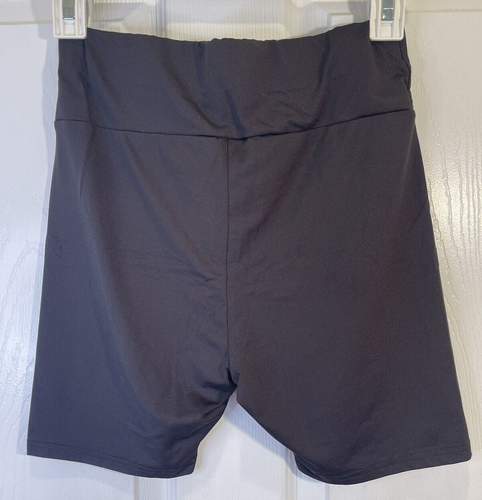 Shein Black Bike Stretch Shorts Size Medium US 6 - Picture 5 of 11