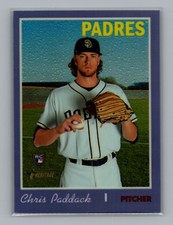 2019 Topps Heritage #THC-703 Chris Paddack RC Purple Refractor San Diego Padres