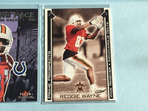 2001 + REGGIE WAYNE Rookie-Refractor-Relic Lot x 10 | Bowman Chrome /150 Jersey - Picture 5 of 12