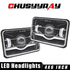 For Buick Regal Grand National 1982-87 4X6" LED Headlights Hi/Lo Beam H4666 Lamp