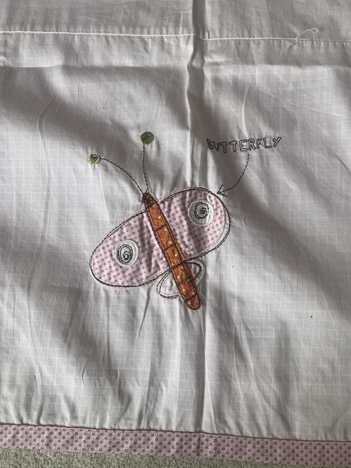 Mamas And Papas Scrapbook Girls Linen Tab Top Curtains eBay