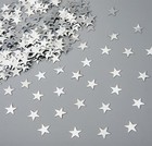 Tabletop Confetti Silver Star Birthday Wedding Anniversary Scatter Party DecorX3