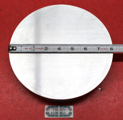 8-Inch Diameter X 2-Inch Long 6061 Aluminum Round Rod – T6511 Solid Bar Stock – USA Made For Machining & Projects