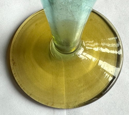 Art Deco Lalique Style Art Glass Vase Signed France PV - Picture 6 of 8