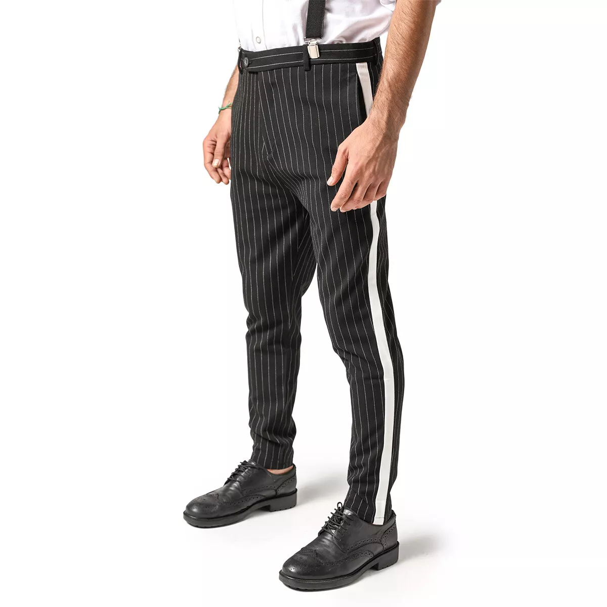Zara mens striped pants sale