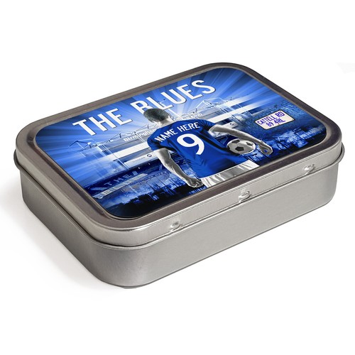 Football Tobacco Tin 2oz Baccy Storage Pill Box Mens Personalised ALL TEAMS AF - Picture 23 of 221