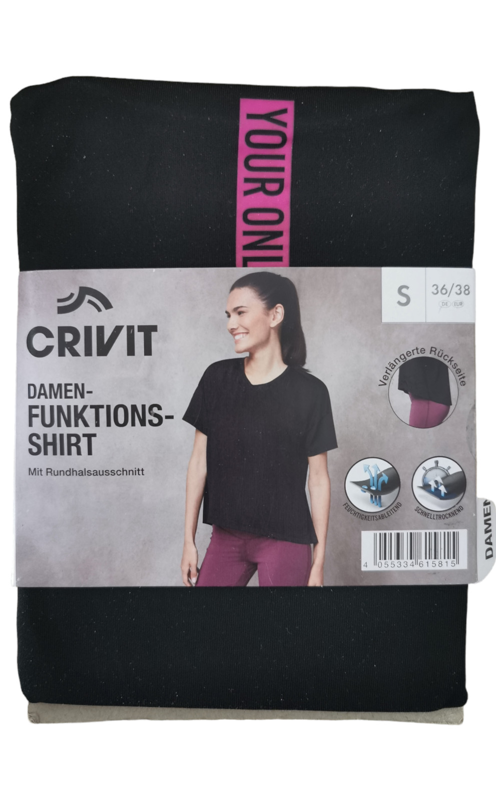 Funktionsshirt Damen Crivit Sport Laufen Gym