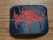 BLACK WITCHERY,SEW ON RED EMBROIDERED PATCH
