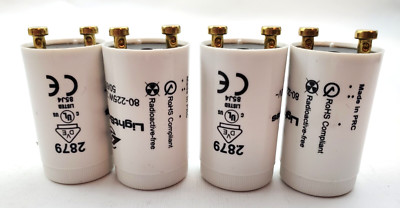 Lot of 4 Light Sources 2879 Tanning Lamp Starters 80-225 Watts 230-240 Volt