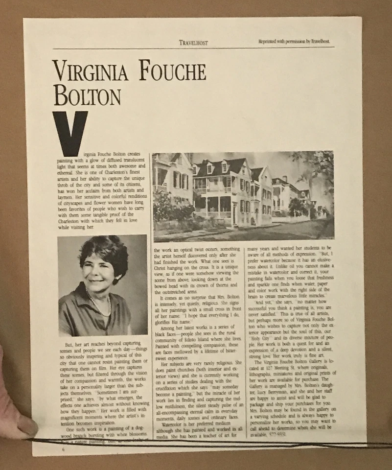 LITOGRAFÍA FIRMADA A MANO VIRGINIA FOUCHE BOLTON "NÚMERO DOS ENCUENTRO CALLE" Foto 4 de 4