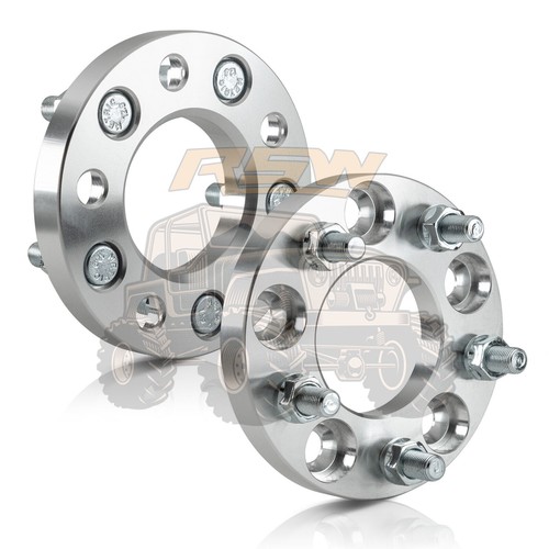 RSW (2) 5X114.3 5X4.5 Wheel Spacers Adapters 1/2-20 STUDS 25mm (1 Inch) - Picture 2 of 8