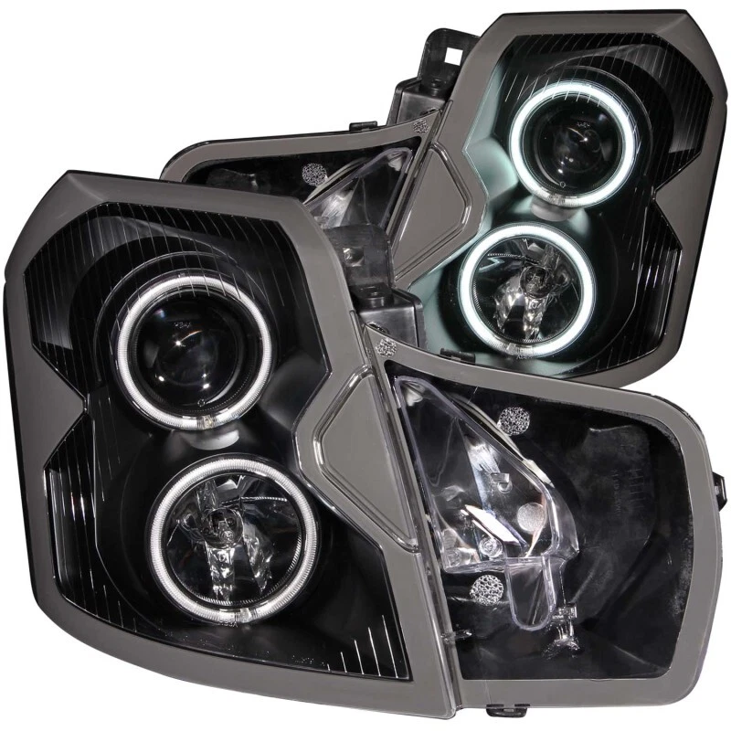 ANZO For 2003-2007 Cadillac Cts Projector Headlights W/ Halo Black (CCFL) Foto 3 de 4