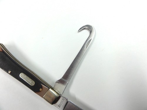 VINTAGE SCHRADE USA OLD TIMER #S-OTHP HORSE PICK POCKET KNIFE LIGHTLY USED - Picture 10 of 12