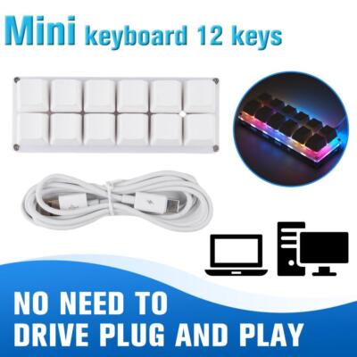 1x 12key Keyboard DIY Custom USB Programming Shortcut V7 9CE3 Mechanical A4O7