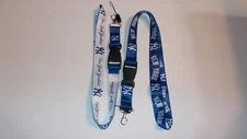 Two New York Yankees Lanyards MLB Baseball - Printed on Both Sides 25" Long