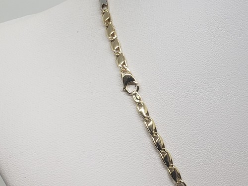 Collar De Cadena Hombre-Mujer Unisex Oro Amarillo Y Blanco 18KT 750 7,9 Gr. - Imagen 5 de 9