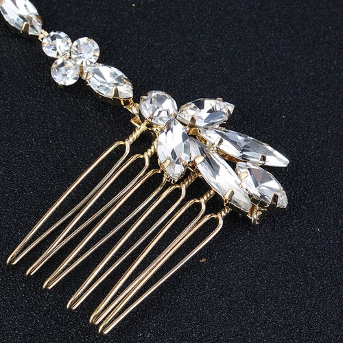 Kristall Blume Haarkamm Braut Haarband für Hochzeit Kopfschmuck Braut - Bild 10 von 11