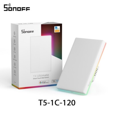 Sonoff T5-120 Smart Touch WIFI TX Ultimate Wandschalter mit RGB-LED