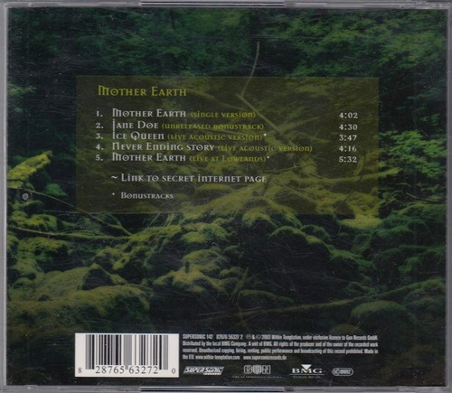 WITHIN TEMPTATION Mother Earth MCD/EP 2003 RAR & WIE NEU Gothic Metal Klassiker! - Bild 7 von 7