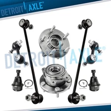 Front Wheel Bearing & Hub Ball Joints Sway Bar Link for 2008-2010 Dodge Avenger