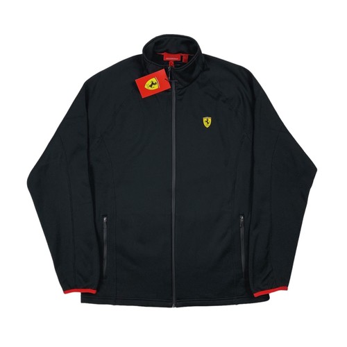 NWT Ferrari Mens Fleece Jacket Black Size XL 56/58