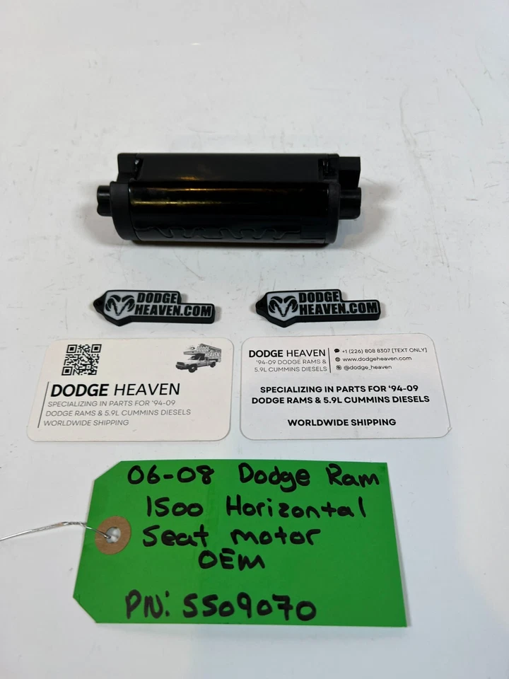 Motor de asiento horizontal 5509070 Dodge Ram 1500 2006-2008 OEM Mopar Foto 2 de 4