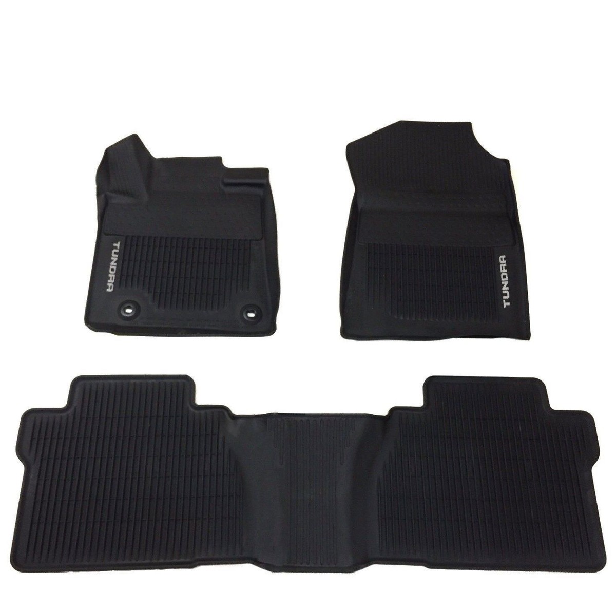 Fits Tundra Crew Max 14-18 Floor Mat Black Rubber ALL