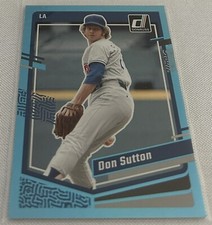 2023 Donruss Baseball Don Sutton Los Angeles Dodgers Holo Carolina Blue #156