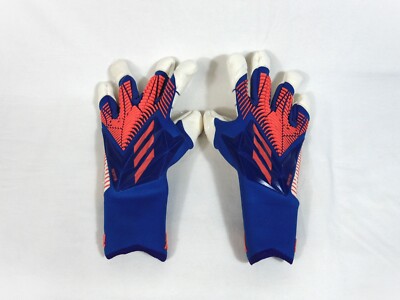 Adidas Predator GL Pro Hybrid Cut Blue & Red Goalkeeper Gloves Sz