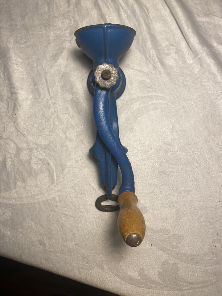 Bona Beer Grain Grinder “295” Used In Beer Making Germany 1940’s. Blue