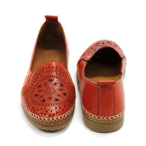 NEW Spring Step Women's Ingrid Perforated Leather Slip-on Loafer - Picture 10 of 16