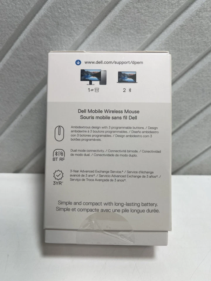 Dell Mobile Wireless Mouse 4000 DPI (Black) - MS3320W - Image 4 of 4