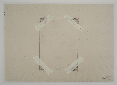 Antoni TAPIES : Albumseite - Signierte Lithographie