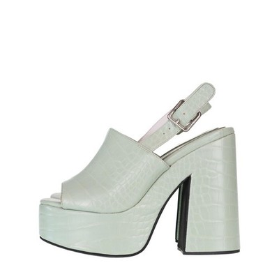 Jeffrey Campbell Damen Schuhe Sandalen Gr. 37 Grün Sommer Sandaletten