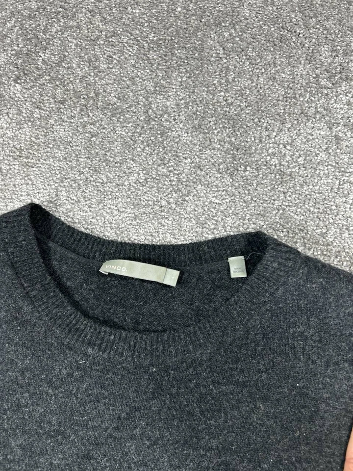 Vestido Suéter Vince Mujer Mediano Lana Cachemira Tejido Gris Foto 3 de 4