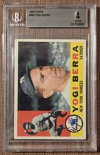 1960 Topps #480 Yogi Berra New York Yankees Original Baseball Card BGS 4 HOF