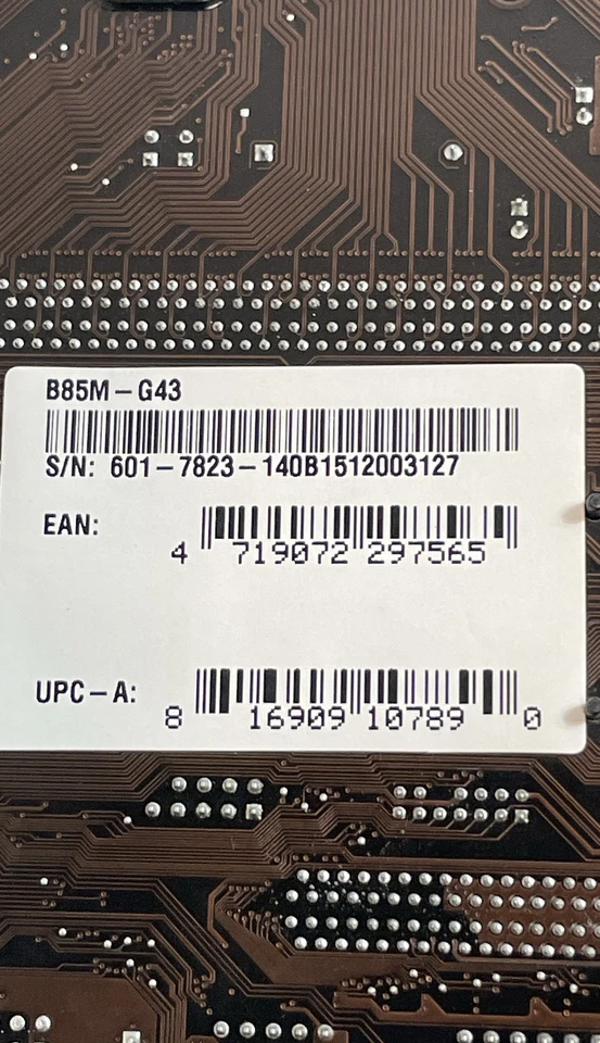 MSI B85M-G43 LGA1150 DDR3 M-ATX Mainboard Motherboard - Image 3 of 4