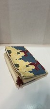 Rachel Pally Floral Clutch Purse Bag Fold Over Full Zip Satin Lined