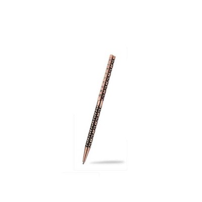 Kugelschreiber Rosegold Platte österreichisches Kristall Blumen Design verpackt