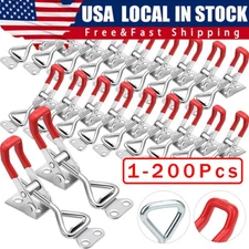 Heavy Duty Steel Toggle Latch Catches Adjustable Lock Clamp For Boxes Case New