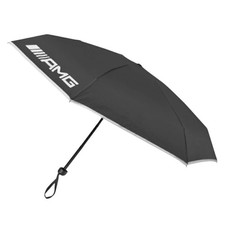 Mercedes Benz AMG Folding Umbrella Black New W/Case