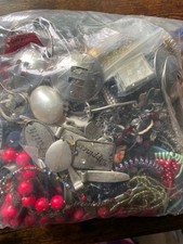 6 Lbs of Unresearched Broken Wearable Crafts Jewelry