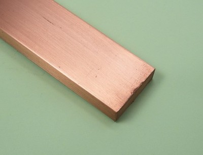 Flachkupfer 50x10mm - Schnittlänge 50mm - 1000mm nach Wahl Feinkupfer Cu 999er