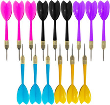 Bbstep Steel Tip Dart Colorful Dart 15Pcs 6G Assorted Color.