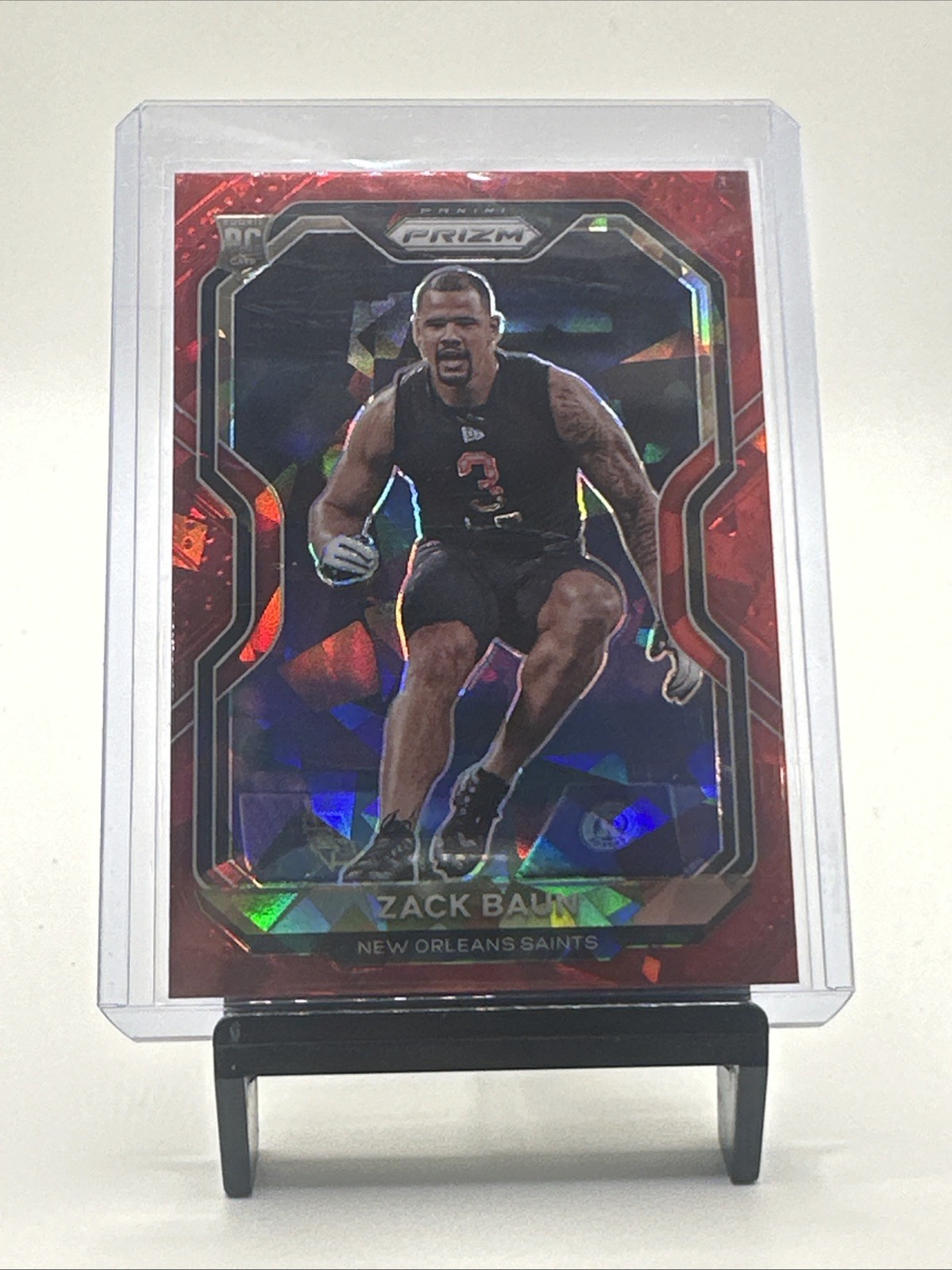 Zack Baun Panini Prizm #387 Red Ice